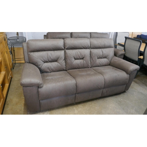 1474 - Justin Brown 3 Seater Power Recliner sofa Original RRP £833.33 + vat (4204-2) *This lot is subject t... 