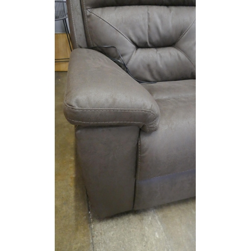 1474 - Justin Brown 3 Seater Power Recliner sofa Original RRP £833.33 + vat (4204-2) *This lot is subject t... 