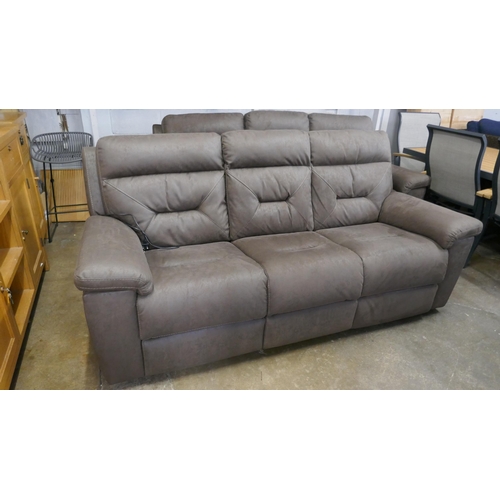 1475 - Justin Brown 3 Seater Power Recliner sofa, Original RRP £833.33 + vat (4204-3) *This lot is subject ... 