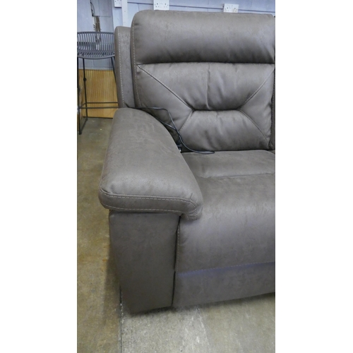 1475 - Justin Brown 3 Seater Power Recliner sofa, Original RRP £833.33 + vat (4204-3) *This lot is subject ... 