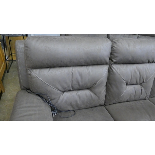 1475 - Justin Brown 3 Seater Power Recliner sofa, Original RRP £833.33 + vat (4204-3) *This lot is subject ... 