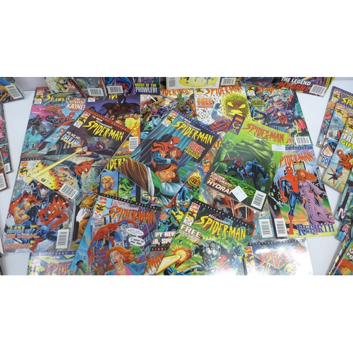 2056 - A collection of approx. 40 Spider-Man comics including mainly 