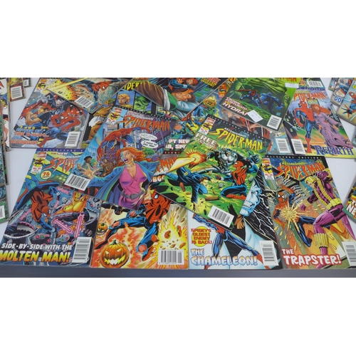 2056 - A collection of approx. 40 Spider-Man comics including mainly 