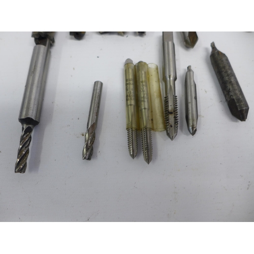 2016 - A quantity of H.S.S milling tools and dies