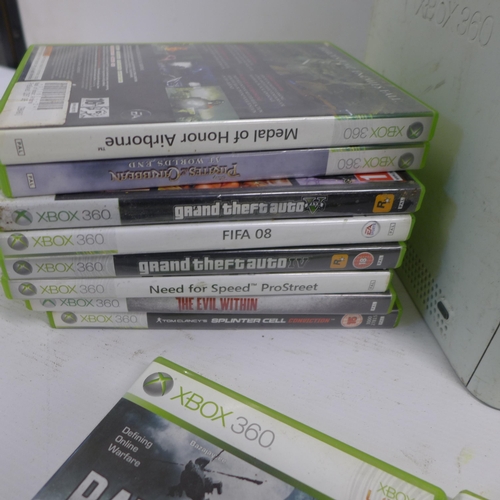 2076 - 7 XBOX 360 consoles (2 with 120gb HDD and 1 with 60gb HDD), an XBOX 360S console, an assortment of p... 