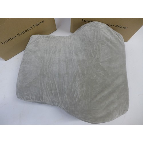 2046 - Two lumbar support pillows (unused)