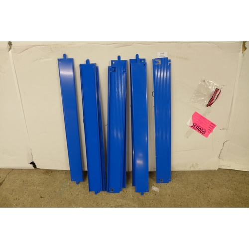 2177 - A Clarke 4 shelf industrial boltless shelving unit CSM4350/60B1 (8050) -  sold as scrap  * This lot ... 