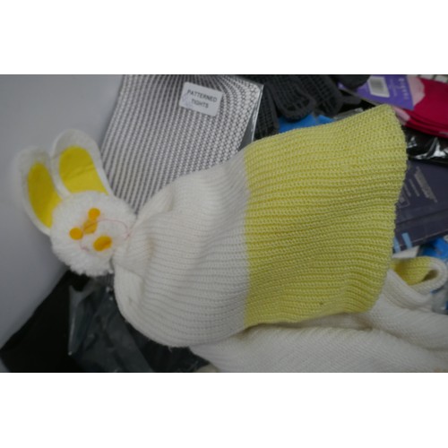 2251 - Two boxes of assorted children's hats gloves and scarfs in assorted sizes and styles including a qua... 