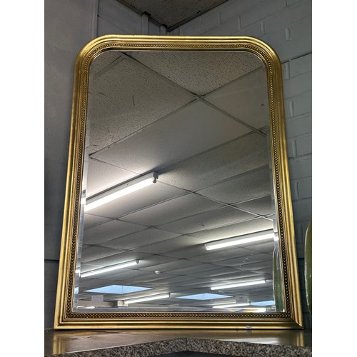 1480 - A gold over mantel mirror