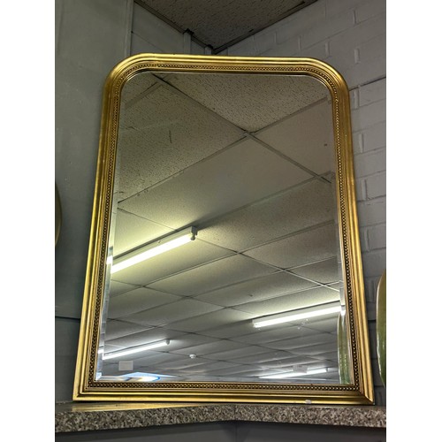 1480 - A gold over mantel mirror