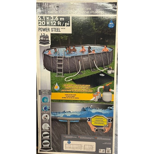 1487 - Platinum 20Ft Steel Pool 20  X 12' X48, Original RRP £524.99 + vat (4206-33) - factory sealed box*Th... 