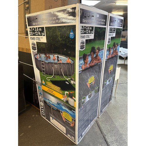 1488 - Platinum 20Ft Steel Pool 21  X 12' X48, Original RRP £524.99 + vat - factory sealed box (4206-34) *T... 