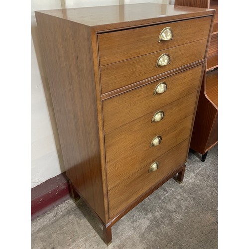 63 - A G-Plan teak six drawer chest of drawers