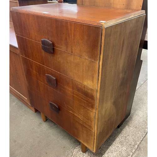 74 - A teak chest of drawers