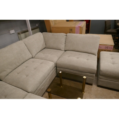 1303 - Tisdale 6 piece Sofa Beige Zipback , Original RRP £1249.99 + vat (4206-11) *This lot is subject to v... 