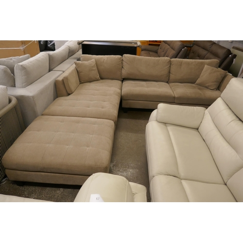 1420 - Noel Fabric Sectonal Sofa with Ottoman, Original RRP £816.66 + vat (4206-6) *This lot is subject to ... 