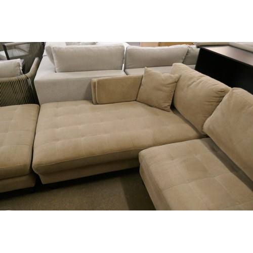 1420 - Noel Fabric Sectonal Sofa with Ottoman, Original RRP £816.66 + vat (4206-6) *This lot is subject to ... 