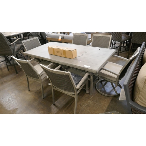 1447 - Ove Bonavista 7 piece Fire Dining Set, Original RRP £1416.66 + vat (4205-31) *This lot is subject to... 