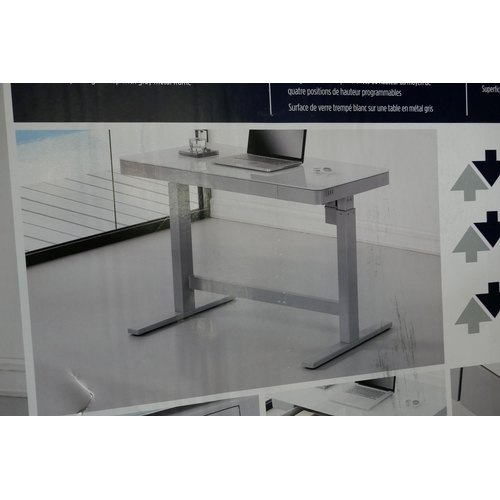 1456 - Adjustable Tech Desk power - White, Original RRP £249.99 + vat (4206-21) *This lot is subject to vat