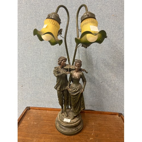 270 - A figural table lamp