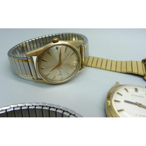 1080 - Six wristwatches including Sekonda, Accurist and Swatch