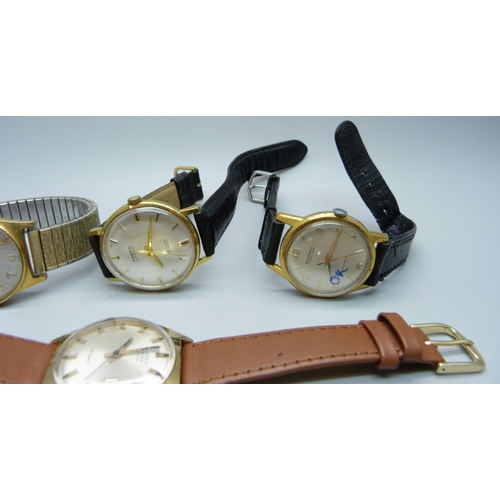 1101 - Five wristwatches including Ingersoll and Sekonda