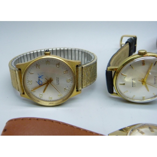 1101 - Five wristwatches including Ingersoll and Sekonda