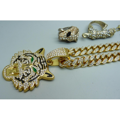 1120 - Panther, tiger and leopard jewellery