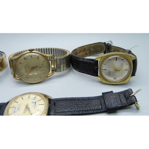 1136 - Five wristwatches including Montine and Mudu