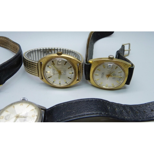 1137 - Five wristwatches including Rotary and Accurist