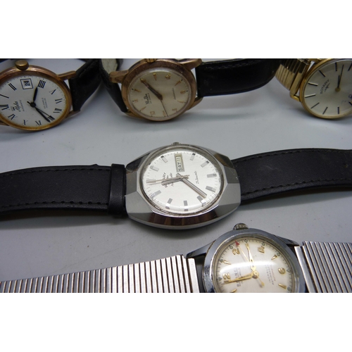 1138 - Five wristwatches including Rotary and Mudu