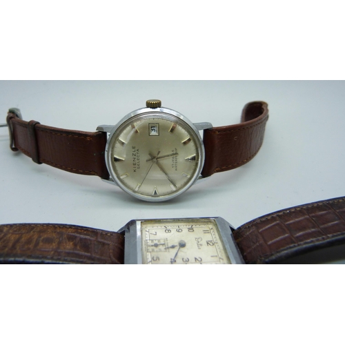 1139 - Five gentleman's mechanical wristwatches including an example by Bulova