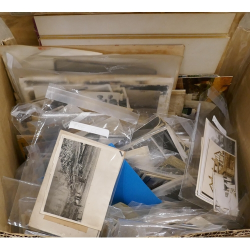 1143 - A large collection of photographs, postcards, etc. **PLEASE NOTE THIS LOT IS NOT ELIGIBLE FOR IN-HOU... 