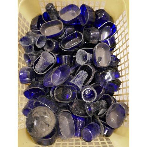 1153 - A collection of blue glass liners **PLEASE NOTE THIS LOT IS NOT ELIGIBLE FOR IN-HOUSE POSTING AND PA... 