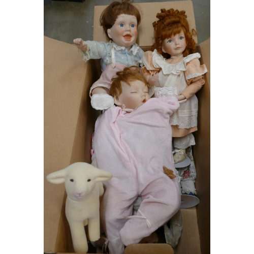 1181 - A collection of china dolls including Dianna Effner **PLEASE NOTE THIS LOT IS NOT ELIGIBLE FOR IN-HO... 