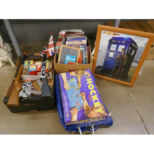 1183 - Assorted annuals, books, toys, games, rifles, etc. **PLEASE NOTE THIS LOT IS NOT ELIGIBLE FOR IN-HOU... 