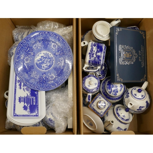 1184 - Two boxes of Ringtons blue and white china **PLEASE NOTE THIS LOT IS NOT ELIGIBLE FOR IN-HOUSE POSTI... 