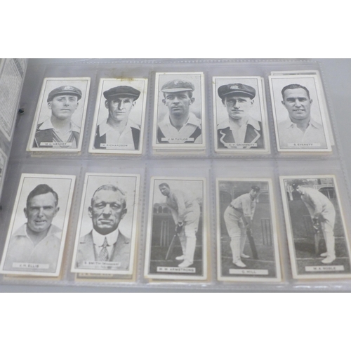 625 - Cigarette cards; Cricket, inc. complete (2), Morris, Thomson Worlds Best (32/32) & ( 85/72), 142