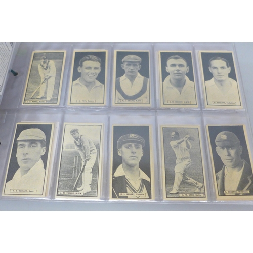 625 - Cigarette cards; Cricket, inc. complete (2), Morris, Thomson Worlds Best (32/32) & ( 85/72), 142