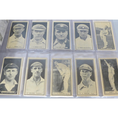 625 - Cigarette cards; Cricket, inc. complete (2), Morris, Thomson Worlds Best (32/32) & ( 85/72), 142