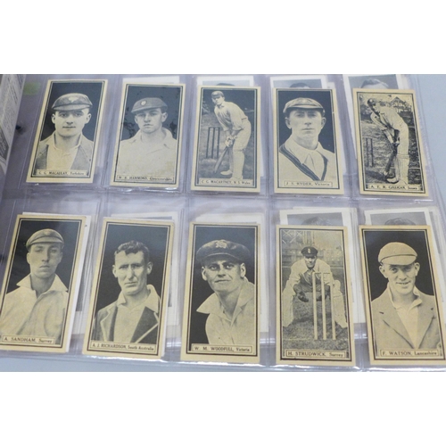 625 - Cigarette cards; Cricket, inc. complete (2), Morris, Thomson Worlds Best (32/32) & ( 85/72), 142