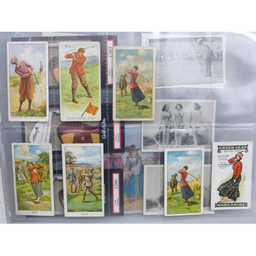 635 - Cigarette cards; golf odds, inc. Sweetacre, Young, Ogdens Tabs, Wills, BAT etc., 22