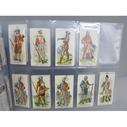 640 - Cigarette cards; military odds, mainly early, inc. Salmon & Gluckstein, Wills, Gallaher and Cope, 98... 