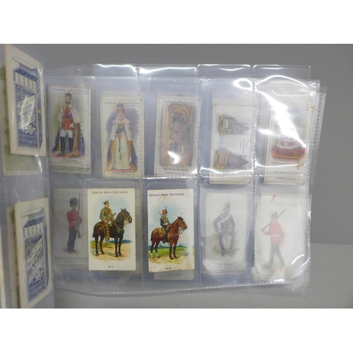 640 - Cigarette cards; military odds, mainly early, inc. Salmon & Gluckstein, Wills, Gallaher and Cope, 98... 