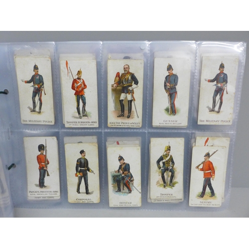 640 - Cigarette cards; military odds, mainly early, inc. Salmon & Gluckstein, Wills, Gallaher and Cope, 98... 