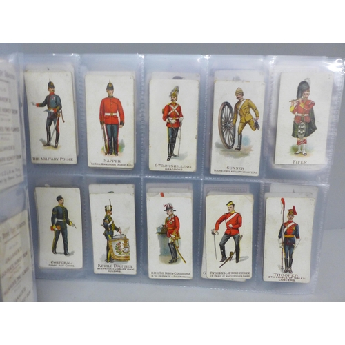 640 - Cigarette cards; military odds, mainly early, inc. Salmon & Gluckstein, Wills, Gallaher and Cope, 98... 