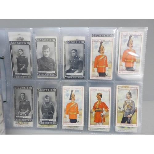 640 - Cigarette cards; military odds, mainly early, inc. Salmon & Gluckstein, Wills, Gallaher and Cope, 98... 