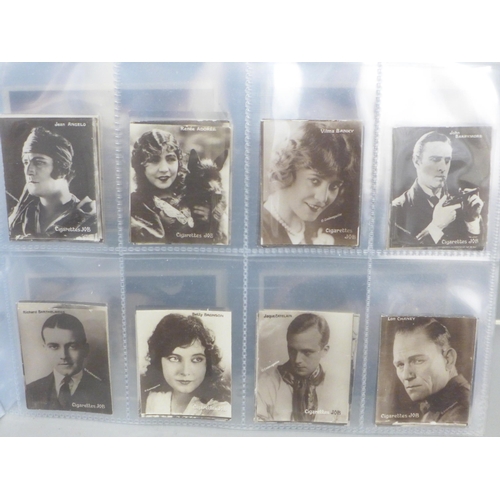 656 - Cigarette cards; cinema selection, complete (8) & part sets, inc. Ardath (3), Gallaher Stars (brown)... 