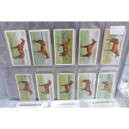 667 - Cigarette cards; 10 mixed complete sets, inc. horse racing  (4), Ogdens, Wills; Imperial (India), Il... 