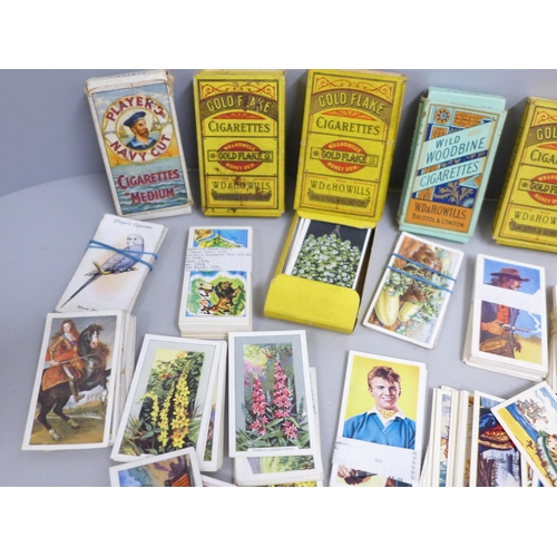 671 - Cigarette cards - six full sets and a bag of part sets and single cards in original packets